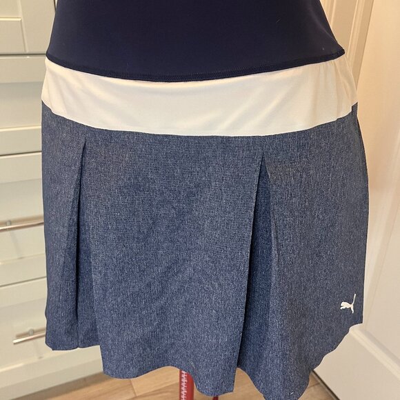 PUMA PWRshape Drycell High Waist Pleated Golf Skirt Women’s Size Large Long - Picture 6 of 16